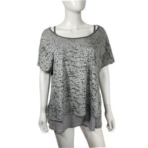 New Directions T-Shirt & Tank Light Gray Layered Set